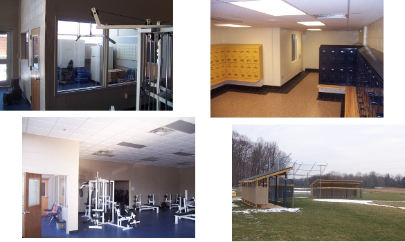 Renovations to existing physical education facillities. Included redesigned locker rooms, offices, training, team and fitness rooms.